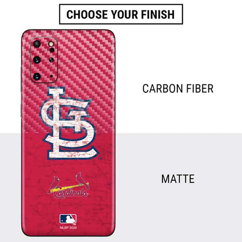 MLB St. Louis Cardinals - Solid Distressed Galaxy S20 Plus Skin